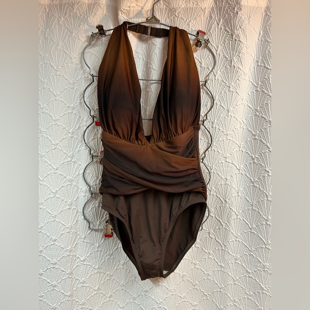 NWT La Blanca Size 8 Halter Bathing Suit